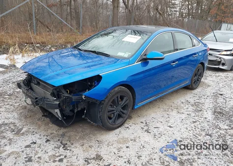 2018 Hyundai Sonata Sport из США, поврежденный, VIN 5NPE34AF3JH669598